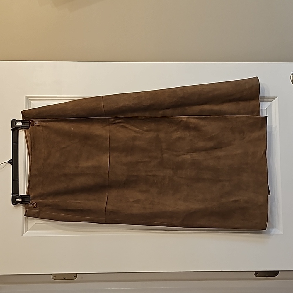 Hermes Lambskin Tan Wrap Skirt Size 42